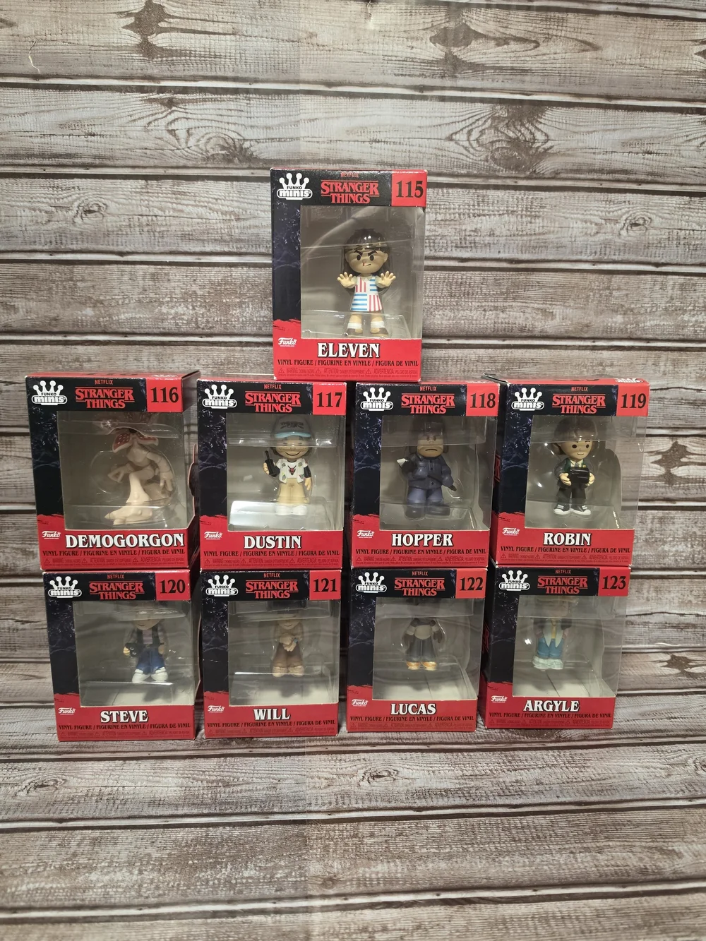 Complete Set of Stranger Things Mini Funko Figures